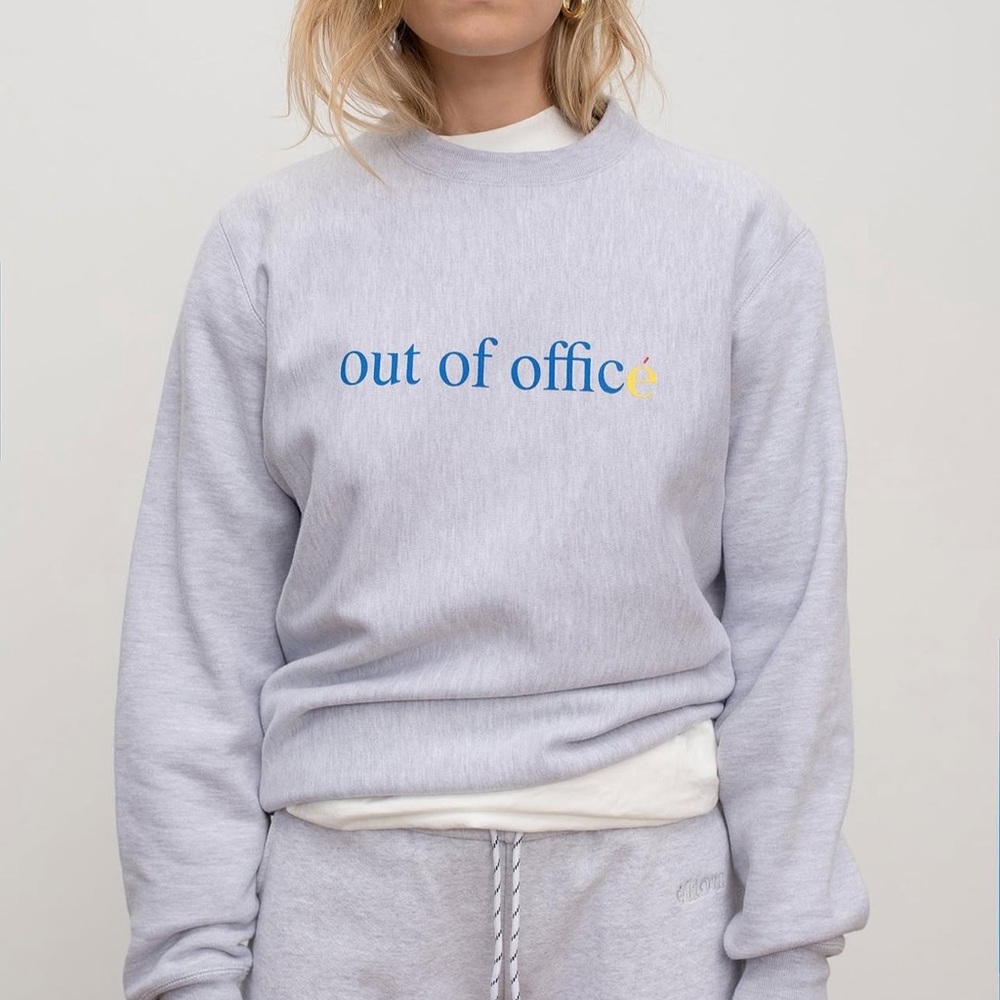 Eliou Light Gray Crew Neck Sweater